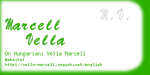 marcell vella business card